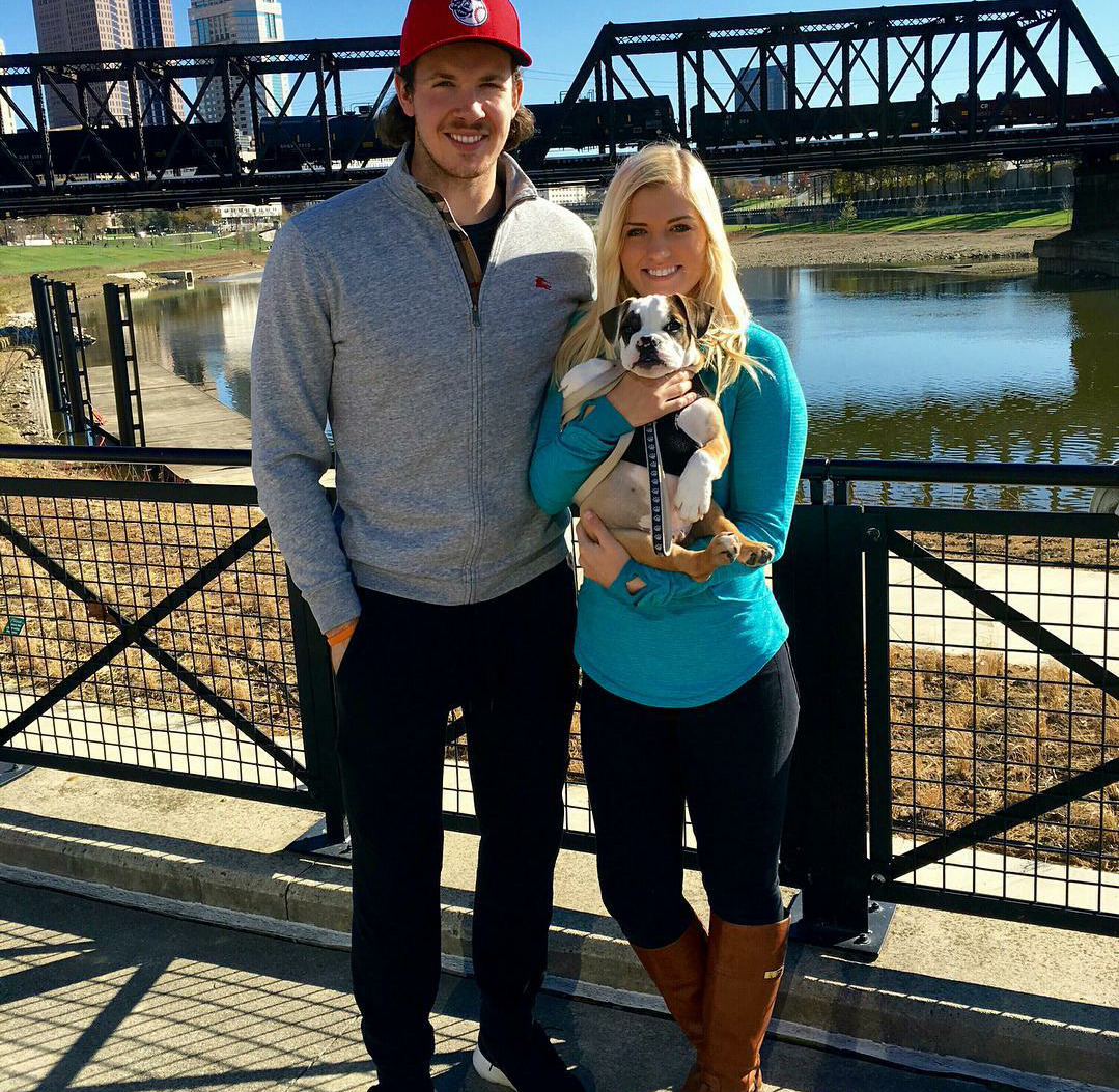 Hockey Players With Pets (And Other Animals) — Rickard Rakell holding his  puppy, Stella (Source