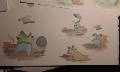 Few watercolors from today