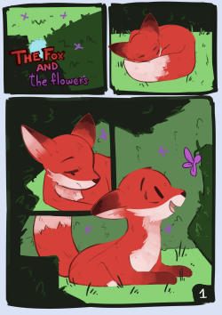 martinhello:The Fox and the FlowersThis is gonna be a small 15ish page comic I wanted to do for some time.If it wasn’t clear it’s about a fox and flowers, a little bit of a sense of discovery and pointless wandering.I hope you’ll enjoy it as much