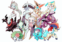 shelgon:  It has been  announced that the Mythical Pokémon are all to receive special  distributions for the Pokémon games starting in February 2016. These are  Mew, Celebi, Jirachi, Manaphy, Darkrai, Shaymin, Arceus, Victini,  Keldeo, Meloetta and