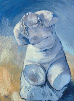 igormag:                               Vincent van Gogh (1853-1890), Statuette de plâtre: Torse de femme, vue de face, 1887.oil on canvas, 73 x 54 cm                   