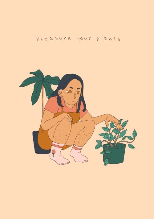 salmonwentmissing:Art prints with reminders to care for your plant