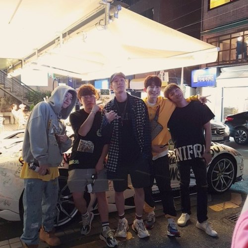 mbkupdates: Kiseop Instagram Update 190909 with Feeldog / Jun and friends