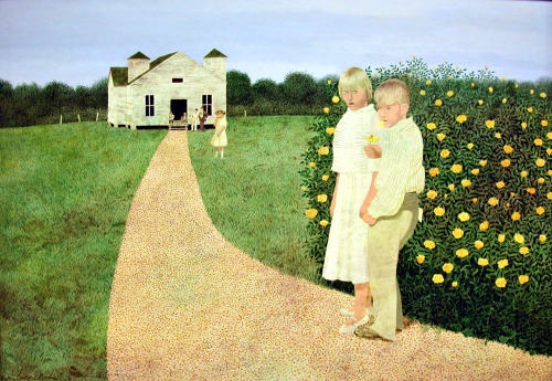 kafkasapartment: The Rose Eater, 1967. Carroll Cloar. Acrylic on masonite