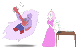 blues&ndash;hues: pearlmethyst week day 2: crossover (i think a bubbline crossover is very fitting for their personalities) 