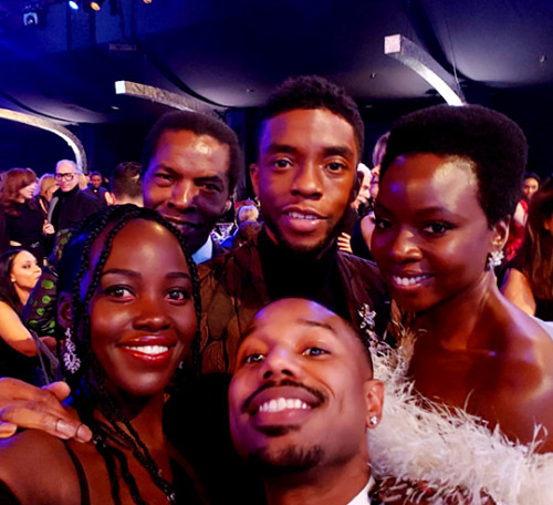 danaigurirasource: Black Panther cast SAG Awards 2019 (via Lupita’s IGS)