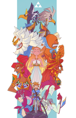 losassen: A Breath of the Wild poster I finally finished! I’m pretty happy with how it turned out! :DD