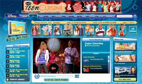 DisneyChannel.com is a website for Disney Channel, an American basic cable and satellite televi