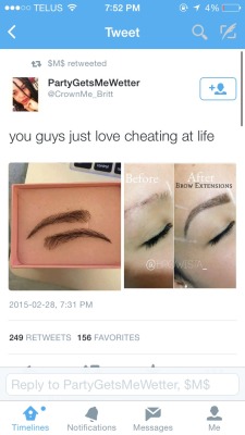 shinkoukei:  pastelmorgue:  hottermelon:  2000yr:  I didnt kno they had these  brow extensions   Okay but do you realize how good this is for cancer patients?? People with scars who can’t grow brows??? People with alopecia??? (Sp? ) like… pls stop