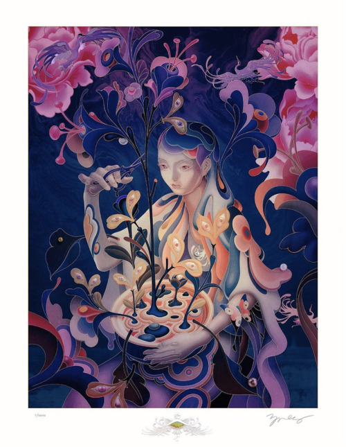 The Editor (Night Mode) | James JeanThe Editor prunes the branching narratives of her imagination em