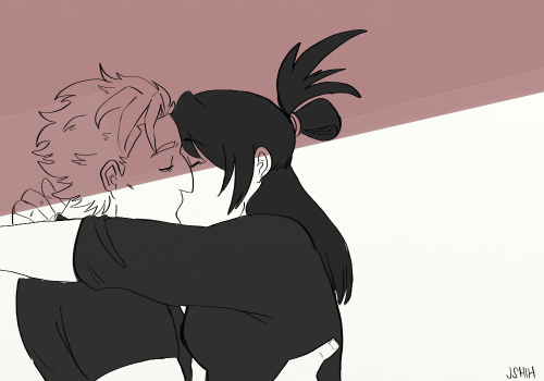 shih-coulda-had-it: 2019 vs 2020.(LOOK HOW MUCH FLUFFIER I’VE MADE SORAHIKO’S HAIR ASDLK