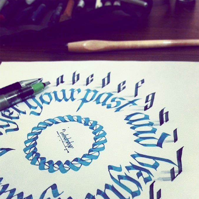 fer1972:3D Calligraphy by Tolga Girgin  (found via Lustik)  Holy fuck this is dope
