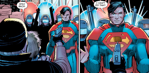 ohmygil:  ungoliantschilde:  why-i-love-comics:  Superman #39 - “24 Hours” (2015)written by Geoff Johnsart by John Romita, Jr., Klaus Janson, & Hi-Fi Design  now THIS is a Superman story.  “without superpowers Superman would just have an existential