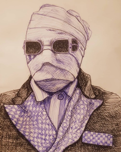 Finished this one yesterday.I did my best to keep him from looking like a potato. #theinvisibleman #