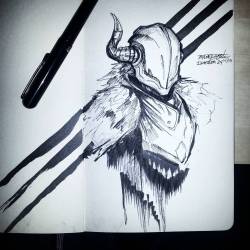 tayzorzingston:  Inktober 24 #inktober #sketch #art #drawing #illustration #destiny #game #fanart