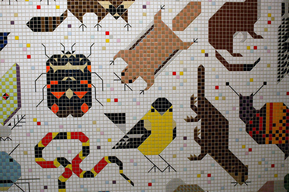 teaim:  Space For All Species Mural Charley Harper’s first ever mural ‘Space