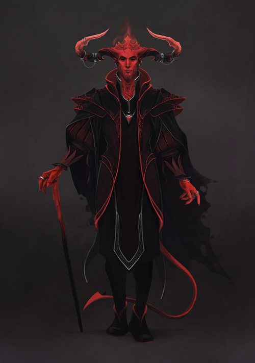 wehavekookies:Another attempt on Asmodeus redesign <3