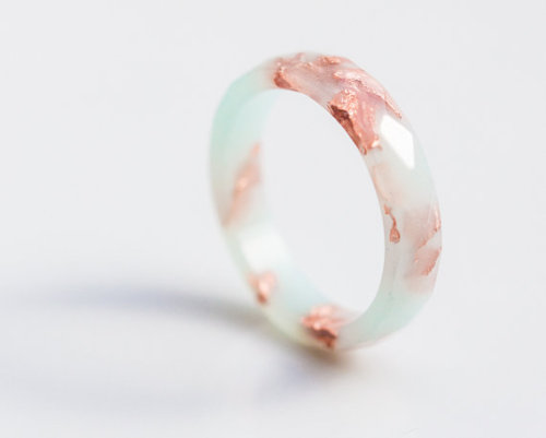 lesstalkmoreillustration:Handmade Eco Resin stacking Rings By Daimblond On Etsy*More Things & St