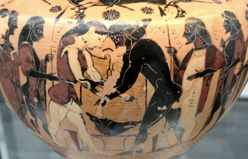 fluentisonus:atalanta wrestling peleus for all your buff women needs[image description: several phot