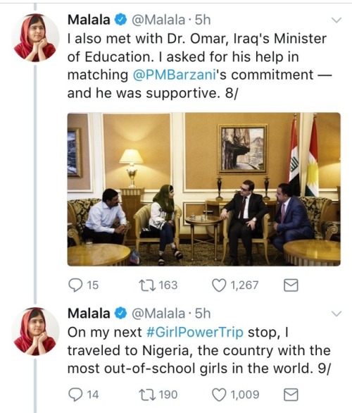 queerafricanboy:weavemama:Malala really is a class act for standing up against the horrors many wome