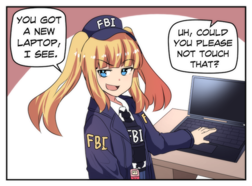 merryweather-comics: FBI-chan visits Citizen-kun