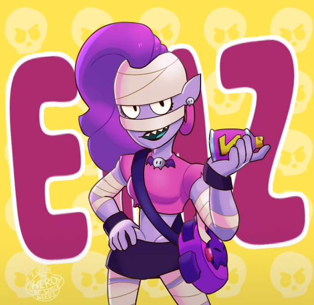 Brawl Stars Emz On Tumblr - emz brawl stars fan art