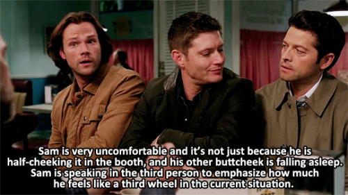 mishasminions:CAS MAY BE DOING THIS WRONG, BUT I’M PRETTY SURE DEAN’S ANSWER WILL BE A RESOUNDINGHAP