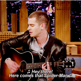 Andrew Garfield Plays “The Spider-Man” Theme 