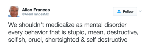 criticallyalexandrite:  refinery29:  The psychiatrist who wrote the criteria for narcissism just made an extremely important point about what’s wrong with diagnosing Trump with mental disorders Dr. Allen Frances says in speculating about Trump’s mental