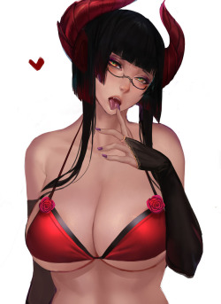 gtunver:  Eliza version2(swimming suit)I am alway having fun draw cute girl!I recently like to draw some hentai face XD. they likes so cute!thanks all my tumblr fan who like my post! love you guys!patreon twitter