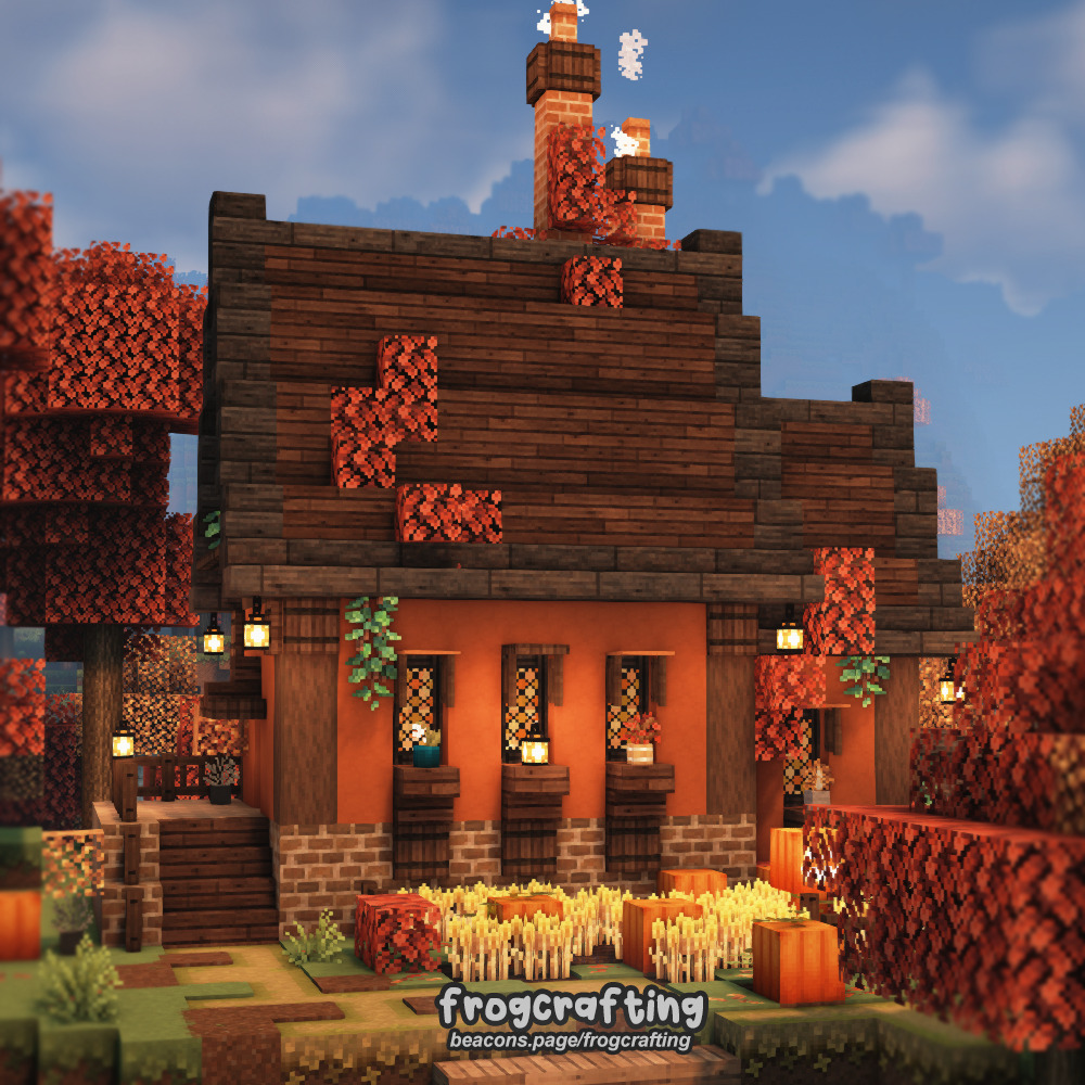 Minecraft Mapas on X: Uma linda casa de birch no minecraft https