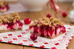 vegan-yums:  No bake Vegan Cranberry Cheesecake