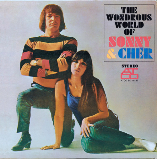 Wondrous World Of Sonny & Cher, 1966. Note: Bauhaus font of Josef Albers. Sonny wears Baba boots