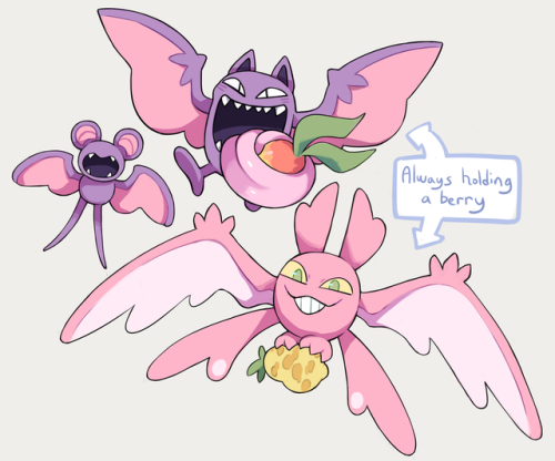 ginsengandhoney:wanted to make alolan forms for the zubat line since sun and moon first came out but