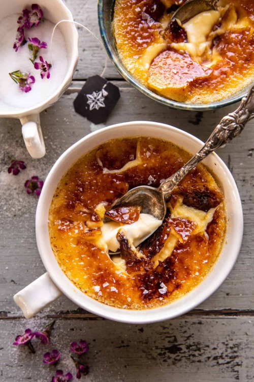 delta-breezes:Vanilla Earl Grey Creme Brûlée | Half Baked Harvest 