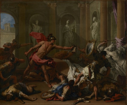 Perseus Confronting Phineus with the Head of Medusa, by Sebastiano Ricci, Getty Center, Los Angeles.