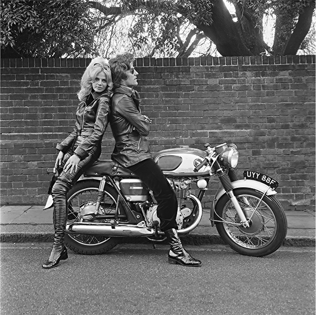 Terry O'Neill 1938–2019 Britt Ekland with Patrick Lichfield, the 5th Earl of Lichfield., ca. 1970 Silver Gelatin Print