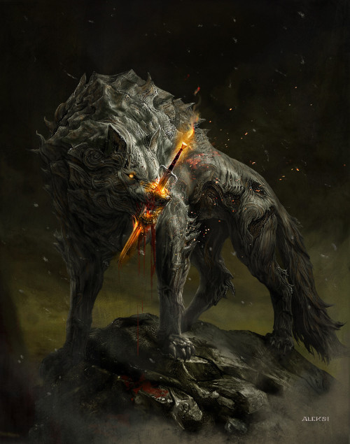 FENRIR / Mythic Battles : Ragnarok Aleksi Briclothttps://www.artstation.com/artwork/L3X8Or 