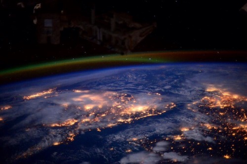 godotal:  Earth at night as taken by astronaut