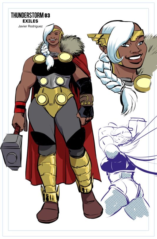 macktheiceman: nonjudgementalme:  bisexual-nightwing:   nonjudgementalme:   bisexual-nightwing:  thor and storm almost had a daughter. we were robbed of a ripped goddess from the best damn characters in the marvel multiverse.    WHAT     LOOK AT THIS