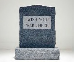 godtricksterloki:  artruby:  Scott Campbell, Wish You Were Here (2012).  I now know what to put on my tombstone when I die.