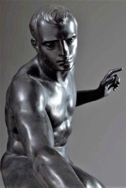 ganymedesrocks: europeansculpture: Georges Morin (1875-1950) - Archimède Georges Morin (1874 - 1950), was a Berlin-based sculptor and medallist of the Art-Deco period.  His Archimède is believed to date, circa 1928-1930. 