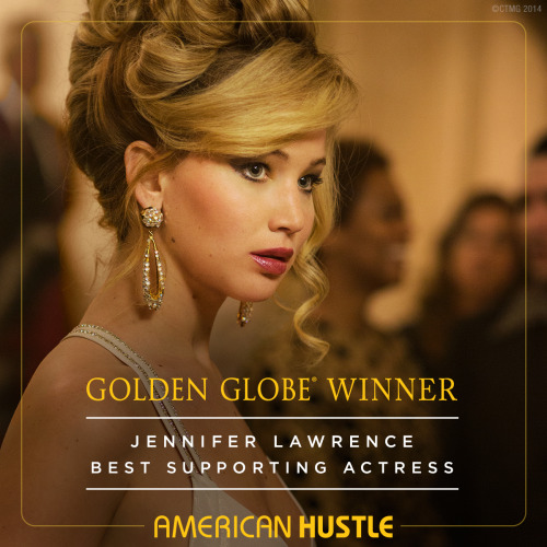 pumpkinpieinyoureyes: americanhustlemovie:  Congratulations to Jennifer Lawrence for winning Best Su