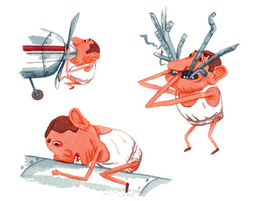 Hey!  Here’s a series of spots I drew for the current ALL YOU CAN EAT issue of Lucky Peach. This is 