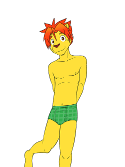did i post this one already?  it’s soutarou in some patterned undies