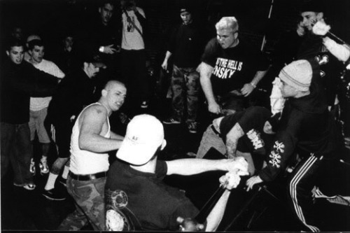 Floorpunch show in San Francisco, 1999.“Nazis had plagued the Bay Area scene for decades. Ther