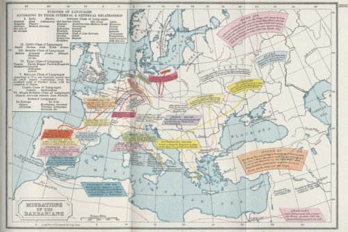 mapsontheweb: Migrations of the Barbarians.