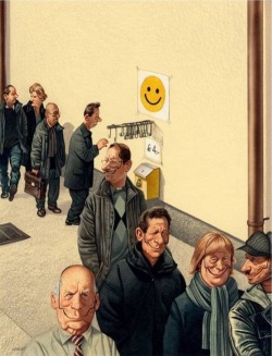 acftfascination:  Political cartoon on consumerism and happiness. 