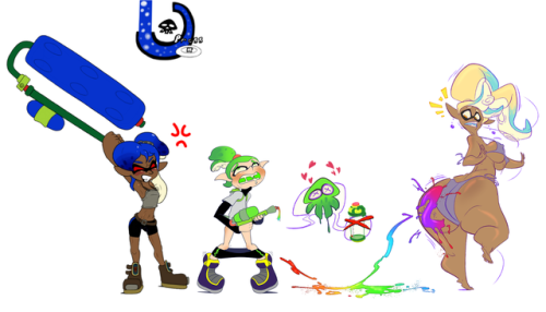 Wendy: That’s my MOM!!!#—–Wendy doesnt like inklings perving on her mom.I cant edit well with what I got…@slbtumblng drew Woomy Mommy, @Lewd-acris continued with adding the inkling boy and I took it a step further with my inkling