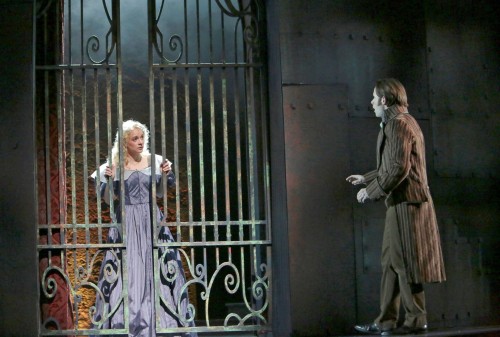 melody-garnet:southerncalcosette:Erica Stephan is Cosette and Devin DeSantis is Marius in “Les Miser